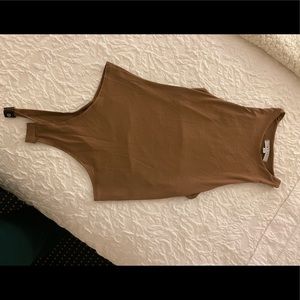 Brown bodysuit NWOT, size small